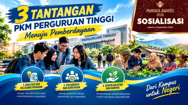 3 tantangan PKM perguruan tinggi menuju pemberdayaan masyarakat