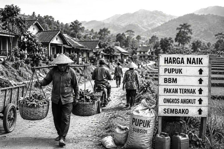 aktivitas masyarakat desa indonesia di tengah pengaruh kenaikan dolar amerika